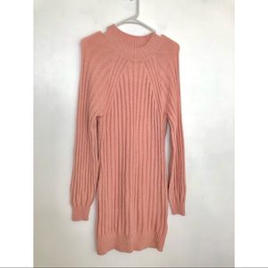 NWOT Hollister Ribbed Long Sleeve Mock Neck Sweater Dress